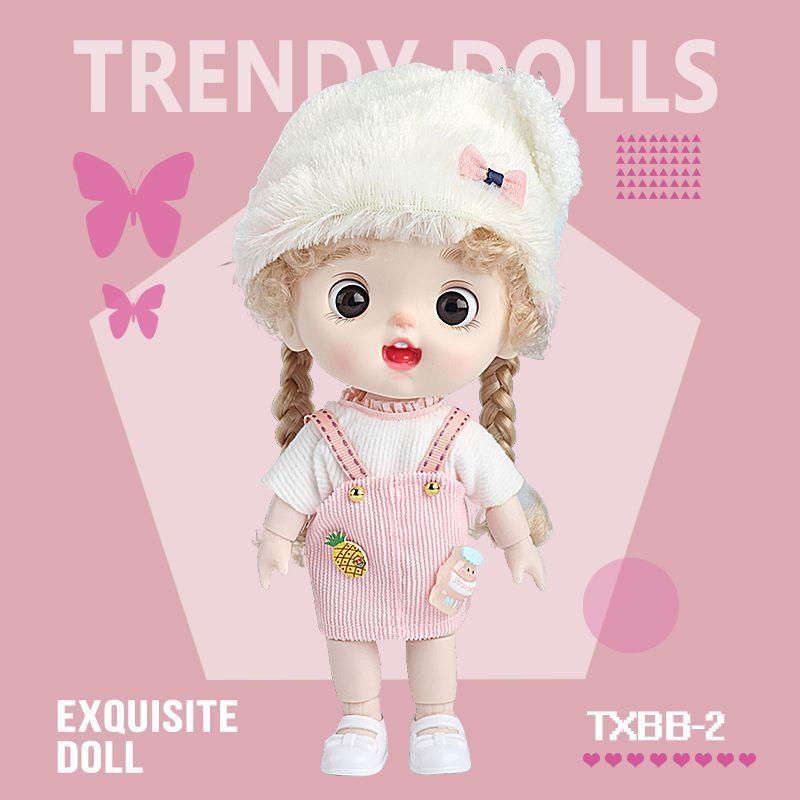 8-inch Doll with Changeable Clothes, Exquisite and Cute Doll, Princess Girl Birthday Gift, Pretend Play Toy