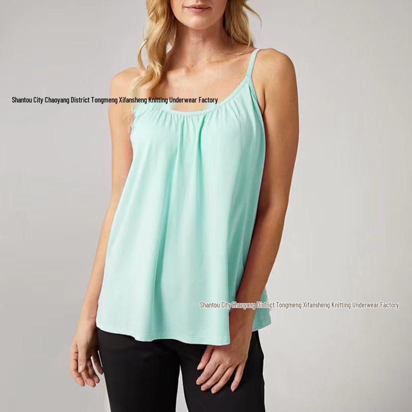 Modal Pleated Neckline Sports Yoga Women's Camisole