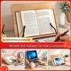 Bamboo Calligraphy & Reading Stand - Adjustable Book Support for Students & Sutra Recitation
