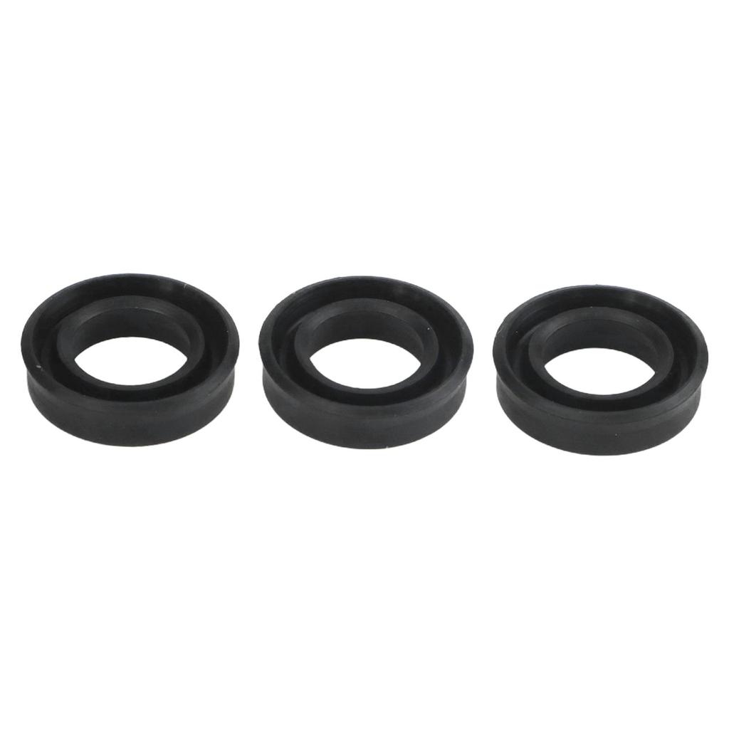 Rubber Oil Seal Pump Head Sealing Ring 3 Piece Set Easy To Replace Enhances Performance Rubber Material 12*20*5.3