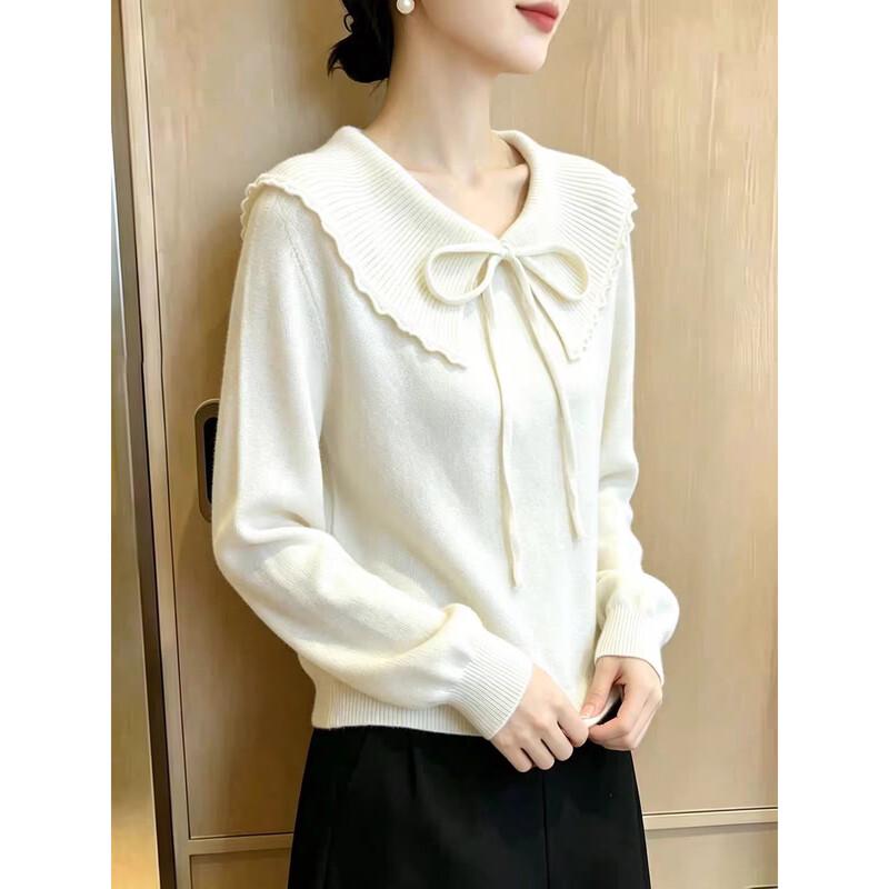 ZOSOUL French Style Bowknot Knit Top