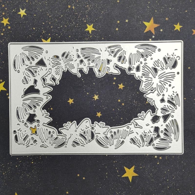 Ramka z zaproszeniem wykrojniki do metalu DIY Craft szablon do wytłaczania ze stali węglowej szablony metalowe Scrapbooking na wykrojnik na karty