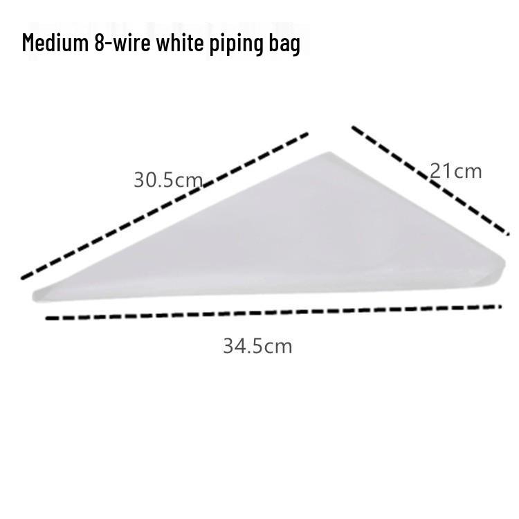 Thickened Disposable Piping & Icing Bags for Cream, Clay, Grout | Small, Medium, Large Sizes