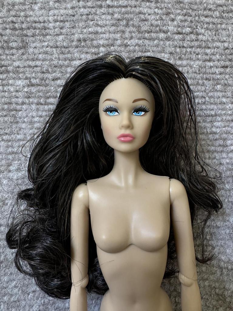 1/6 PP Face Mold Super Model Doll Figures FR Beige Dark Brown Skin Tone Joints Movable Solid Doll 30cm Doll Kids Birthday Gift
