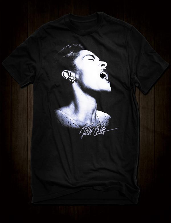 Billie Holiday  Cotton T-shirt For Men Women Tee S-4XL Unisex T-Shirt S