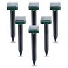6 Pcs Solar Powered Snake Repellent For Outdoors,ultrasonic Snake Repellent,solar Snake Repellent For Outdoors,electronic Snake Repeller For Yard