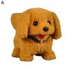 Kids Electric Plush Dog Toy Walking Barking Tail Wagging Interactive Puppy Plushie Toy Toddlers Boys Girls Educational Simulation Animal Toy