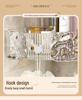 Punch-Free Wall-Mounted Bathroom Storage Box: Toilet Shelf for Towels and Cleanser.