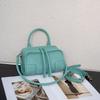 Fashion Luxury Designer Top Handle Crossbody Shoulder Bag Women's Genuine Leather Mini Boston Bag Zipper Closure Daily Use