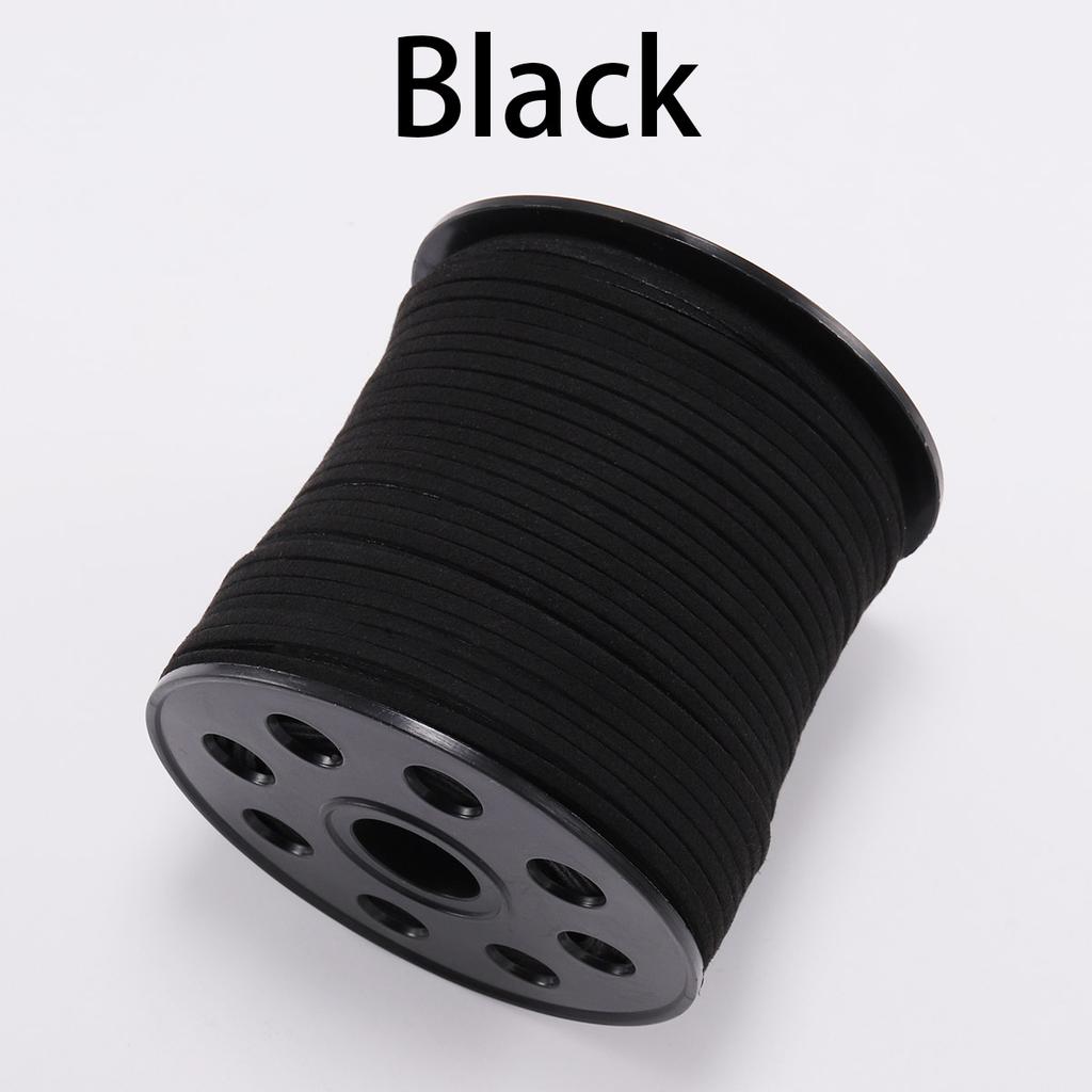 5/10/20m 2.5*1.2mm 1Rope Flat Faux Suede Braided Cord Velvet Leather Handmade String For DIY Jewelry Making Needlework Supplies