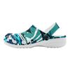 Printed White EVA Clogs for Women Men Lightweight Breathable Slip On Garden Shoes Summer Beach Pool Bathroom Sandals Daily Wear