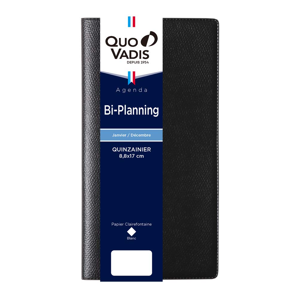 

QUOVADIS Bi-Planning Un Parallèle 2026 Weekly Vertical Slim 17x8.8cm French black qv21701bk чёрный