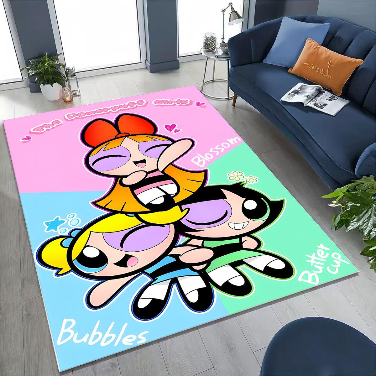 

Cartoon P-Powerpuff Girl Cute Art Carpet Rug for Bedroom Living Room Sofa Home Doormat Decor,Large Kid Non-slip Floor Mat 40x60cm( 15x23in )