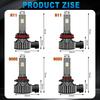 2 Τεμάχια Δύο Χρωμάτων Λάμπες Ομίχλης Αυτοκινήτου H8 H11 LED 40W 20000Lm 9005 HB3 Switchback Φωτεινό DRL Λάμπα Turbo Plug&Play 6000K Λευκό 3000K Κίτρινο