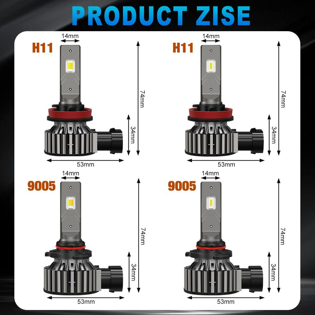 2 Τεμάχια Δύο Χρωμάτων Λάμπες Ομίχλης Αυτοκινήτου H8 H11 LED 40W 20000Lm 9005 HB3 Switchback Φωτεινό DRL Λάμπα Turbo Plug&Play 6000K Λευκό 3000K Κίτρινο