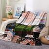 Peter Griffin Printed Flannel Blanket, soft throw for bedroom sofa, washable, fan merchandise, great gift.