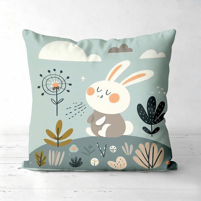 Cute Animal Forest Theme Throw Pillow Covers Polyester pillowcase, sofa decorative cushion cov Headboard Pillow