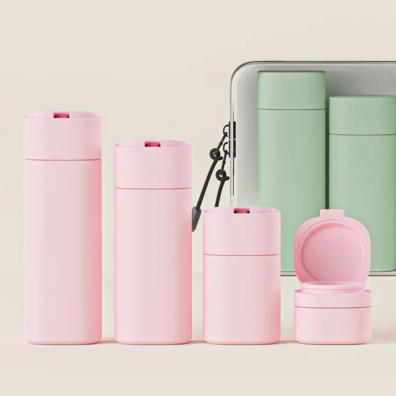 5Pcs Multi-Color Hydrating Makeup Dispenser Bottles, Portable Refillable Squeezable Empty Bottles for Lotions & Shampoos