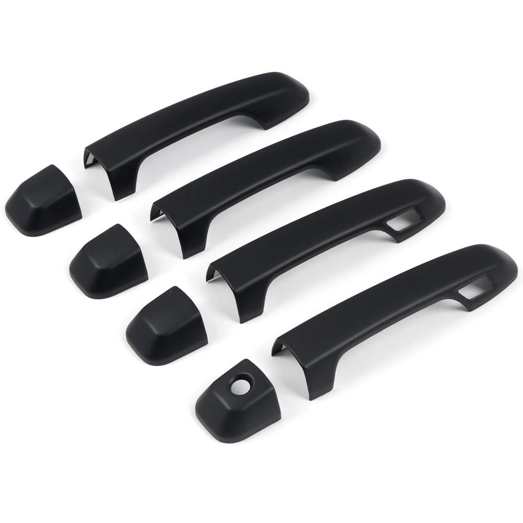 Car Accessories for Toyota 4Runner 2010- ABS Matte Black Exterior Side Door Handles Cover Trim
