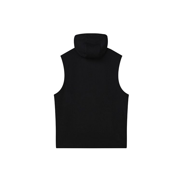 Fila Letter Hooded Sleeveless T-Shirt Men Tops Black F11M229112FBK