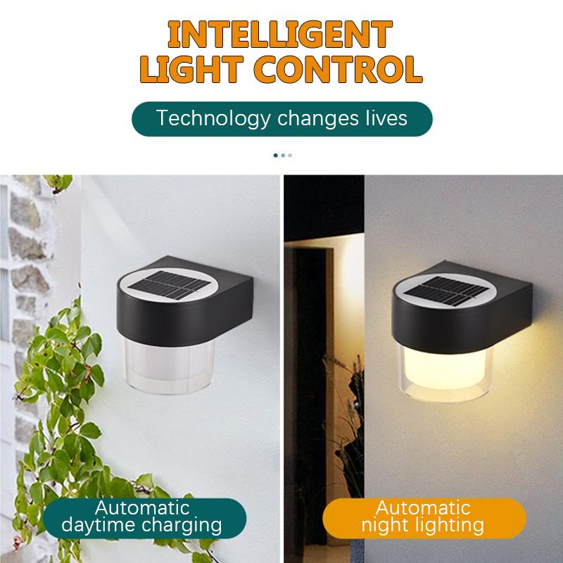Outdoor Solar LED Wall Light IP65 Waterproof Exterior Wall Light Porch Courtyard Garden Balcony Outdoor Decorative Lighting