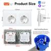 Model 153 Smart WiFi Wall Socket with Tempered Glass Panel - Alice Voice App Compatible