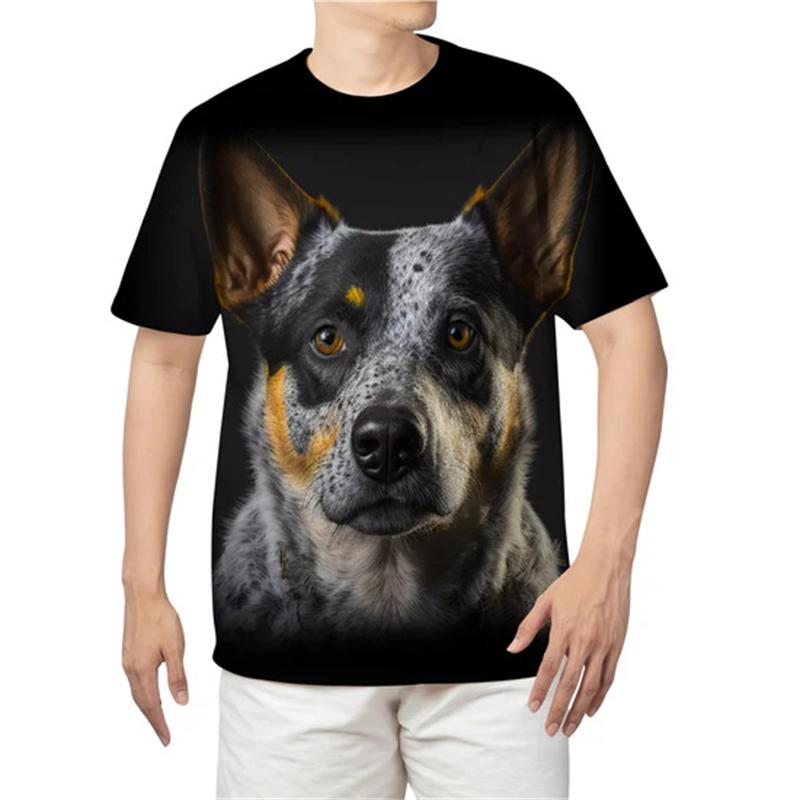3D Printed Pet Bulldog Animal Graphic T Shirts For Men Stylish Fun American Bully Dog T-Shirt Casual Oversized Mens T Shirt Tops
