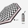 Fashion Sun Mini Umbrella for Women Plaid Style Fold Small Cute Umbrella for Girls Designer UV Umbrella Windproof