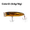 2025 9.6g/70mm Floating Popper Lure Steel Balls Floating Topwater Hard Baits Hard Baits Fishing Lure Bass Fishing