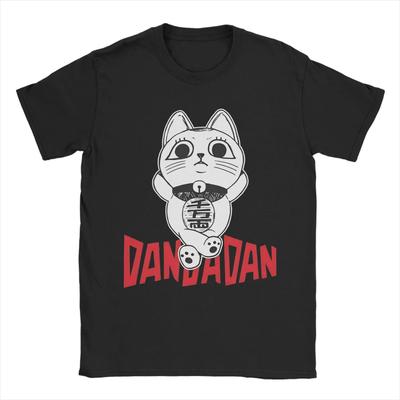 Dandadan Heren T-shirts Turbo Oma Kat Geweldig T-shirt Korte Mouw O-Hals T-shirt 100% Katoen Cadeau Kleding