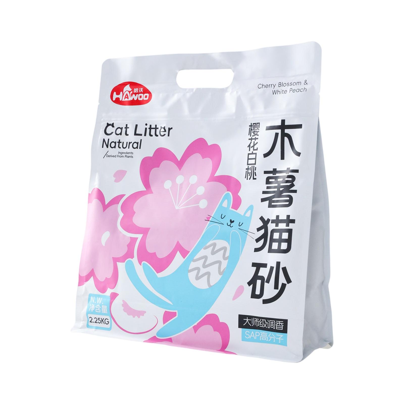 

Natural Cassava Litter Peach Scent Odor Control Low Dust Plant Litter one size белый