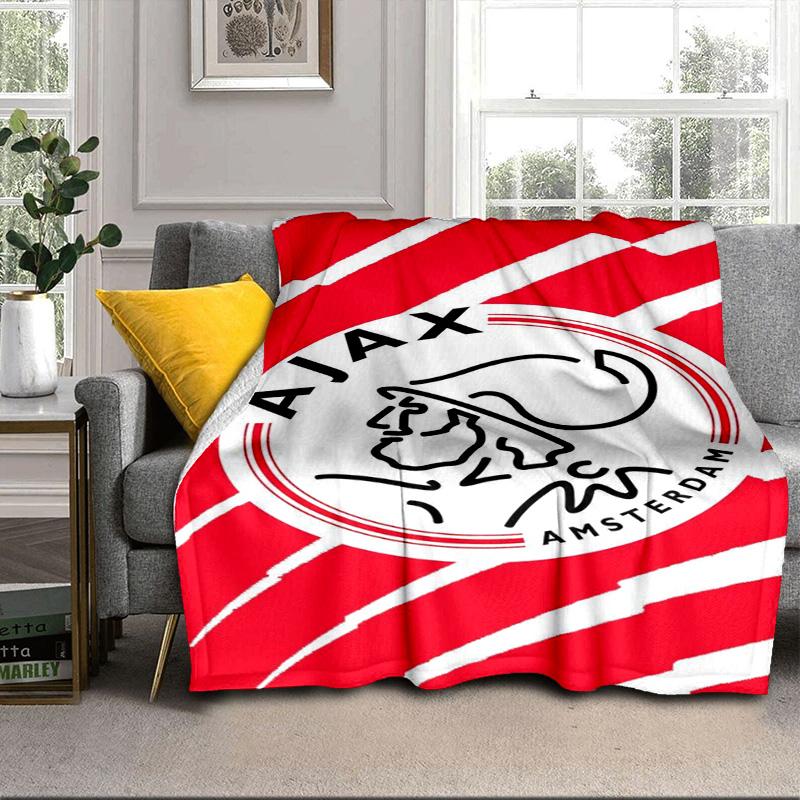 Design Emblema AFC Ajax Coperta Portatile/Coperta Morbida Coperta per Letto Adatta per Viaggi Campeggio Soggiorni Uffici Divani Regali per Fan
