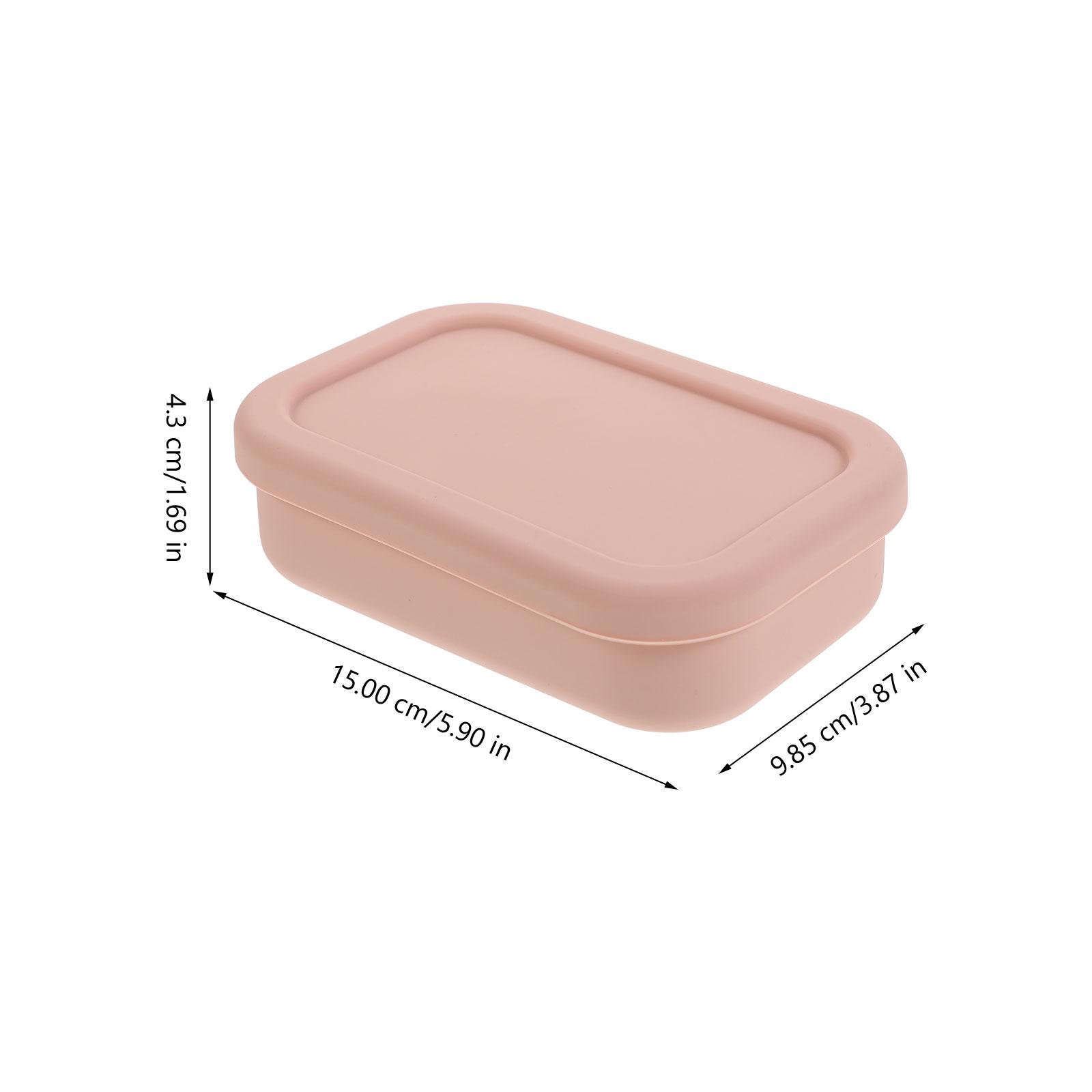 

Силиконовая мыльница, переносной держатель для контейнера для путешествий, розовый, 100 мл, герметичный, легкоочищаемый, для ванной, балкона, шкафа, компактный