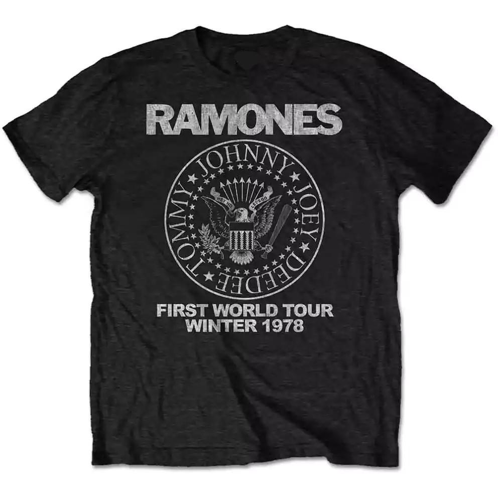Ramones Tour 1978 Band T-shirt - First World Tour - Mens Band Tees XXL
