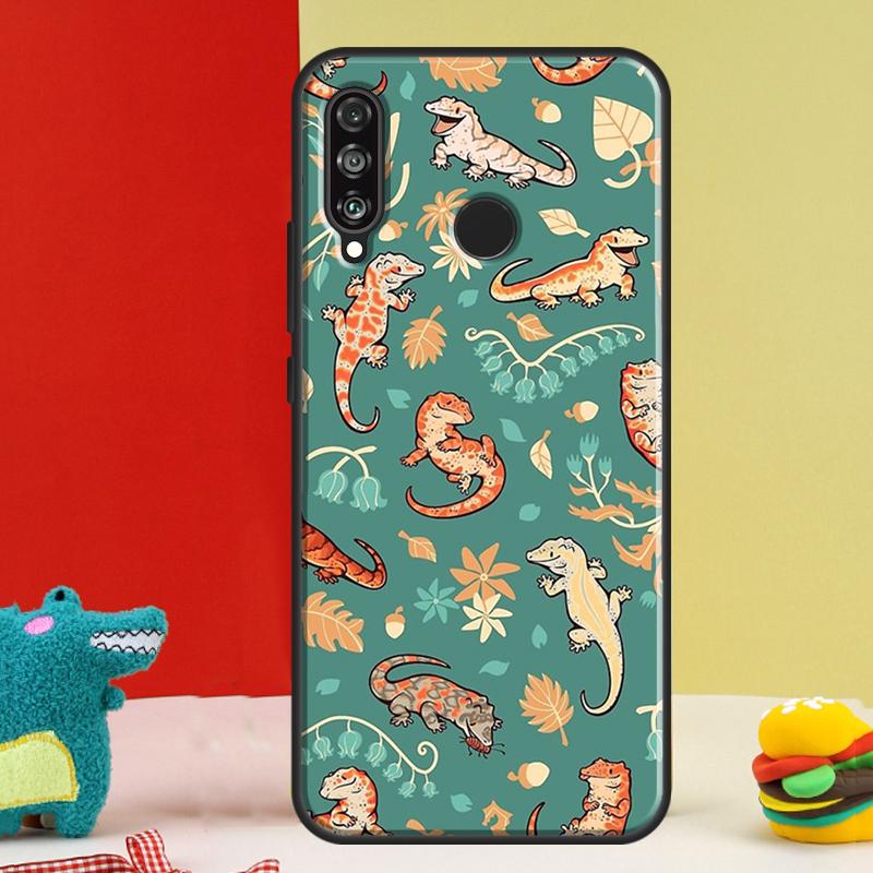 Lizards Geckos For Huawei Nova 12i 12s 11i 5T 9 10 SE Y91 Y90 Y60 Y70 Y72 Y61 P60 Pro P20 P40 P30 Lite Case