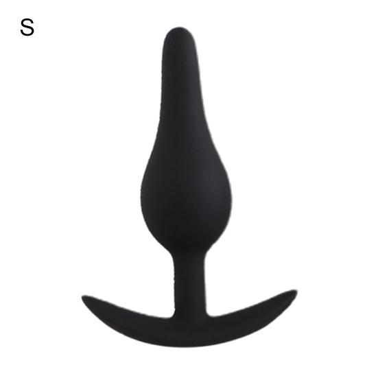 Cheerful Anal Plug Lightweight Fast Adaptation Black Prostate Massager Butt Stimulator Plug for Bedroom