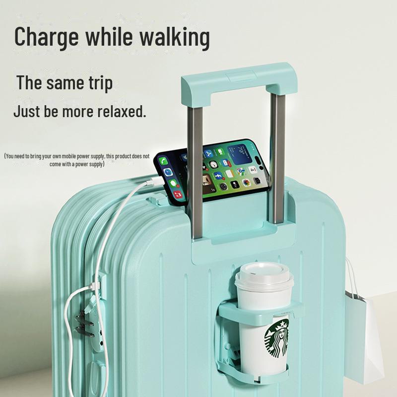 Kompaktowy unisex walizka na kółkach z uniwersalnymi kółkami i zamkiem