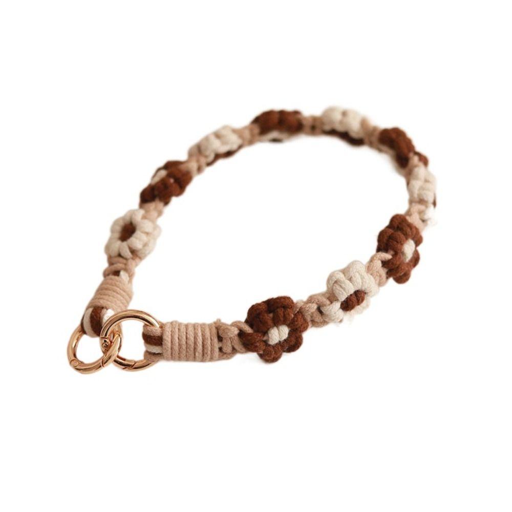 

Хлопковая плетеная цепочка для подвешивания с цветком маргаритки, цветок, плетеный брелок, украшение для стола 10