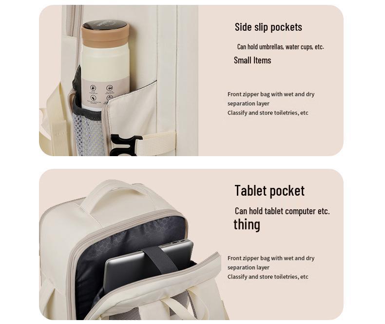 Erweiterbarer USB Business-Reiserucksack für Damen