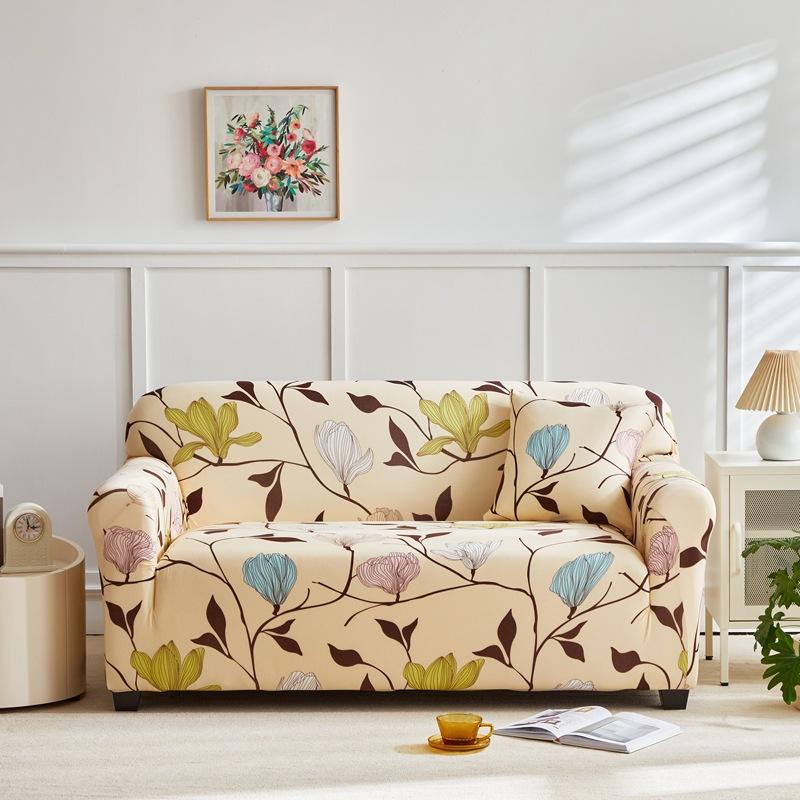 Anti Slip and Dust Proof Fabric Sofa Cover Cloth Ins Wind Elastic Sofa Cover Sofa Towel All Inclusive for All Seasons