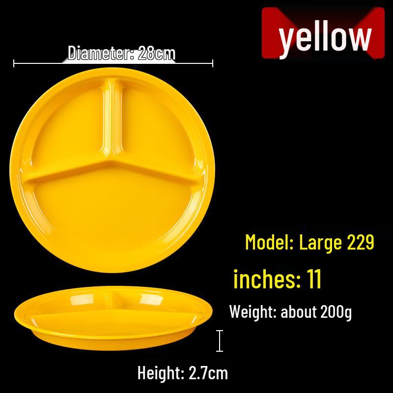 Melamine Divided Canteen Tray