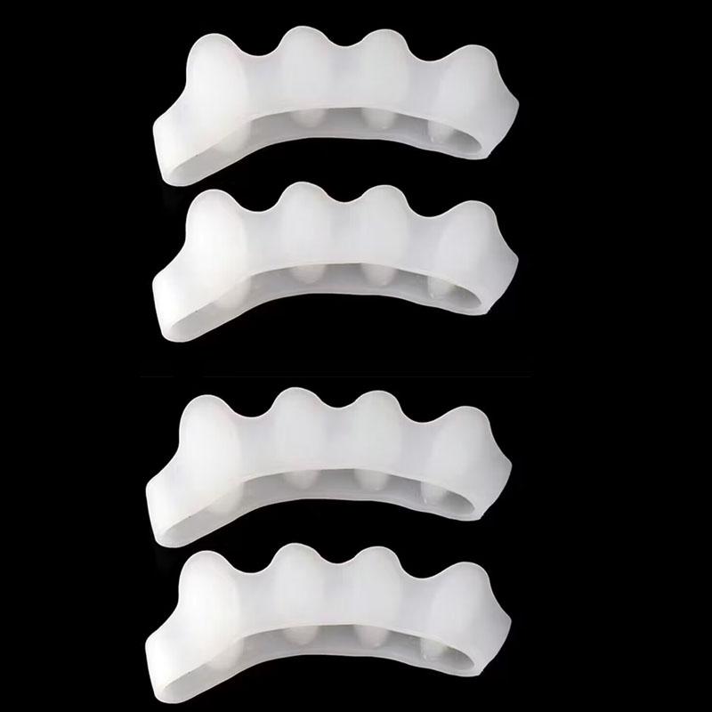 2Pc Silicone Toe Separator Fingers Feet Toe Spreader Hallux Valgus Bunion Corrector Toe Straightener Corrector Finger Separators