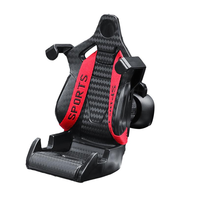 Racing Seat Shape Car Phone Holder Auto Air Vent Mobile Phone Clip 360 Degree Rotatable Car Cellphone Rack for Car Interior