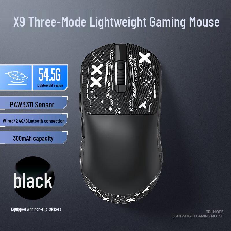 

Thunder Wolf X9 Tri-Mode Wireless Gaming Mouse