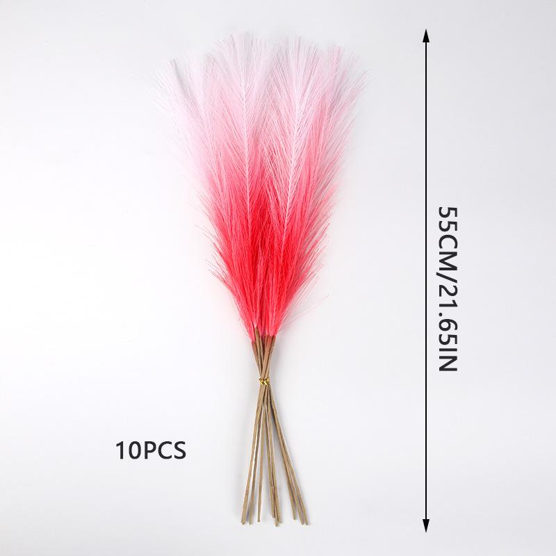 Artificial Pampas Grass & Cattails: Eternal Flower Wedding & Home Décor (55cm)