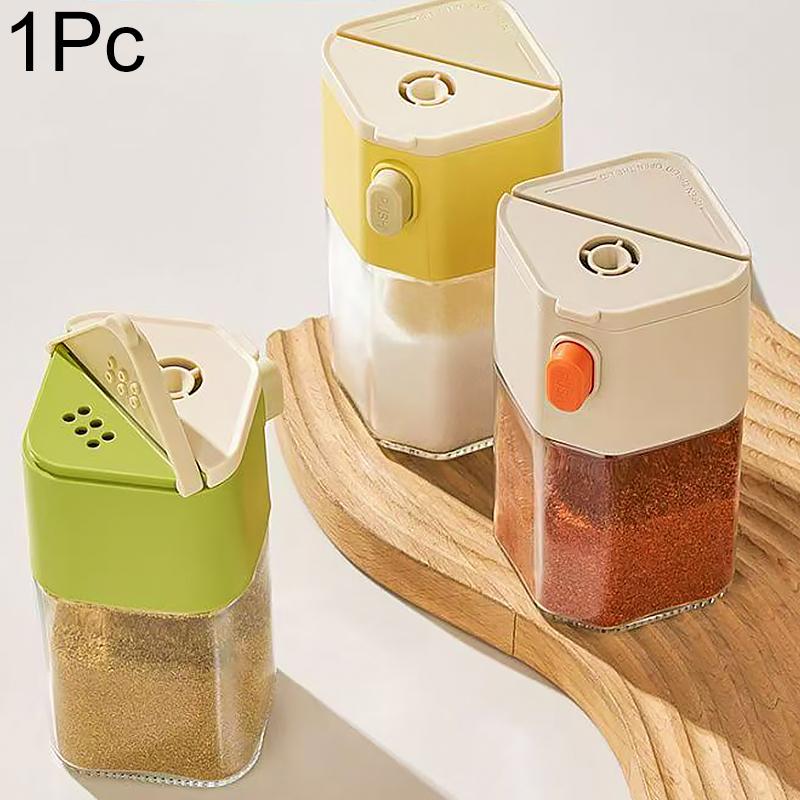 200ml Sealing Bottle Durable Spice Storage Practical Salt Shaker Safe Sealed Multi-function Press-to-dispense Convenient 1PC
