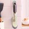 Long-Handle Floor Scrubbing Brush with Hard Bristles for Bathroom, Toilet, Tile, and Crevice Cleaning
