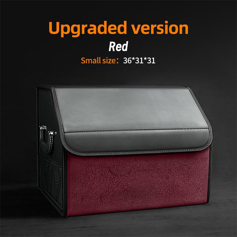Auto Wildleder Kofferraum Organizer Große Kapazität Leder Faltbare Aufbewahrungsbox Tragbar Multifunktional Werkzeug Organizer Auto Zubehör