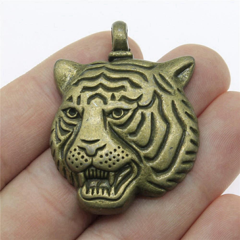 Charms Tiger Lion Wolf Pendants Kids' Jewelry Materials QC131