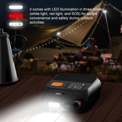 Pompka powietrza 25PSI z baterią 8000mAh, ładowalna pompka do deski SUP, elektryczny przenośny kompresor samochodowy z wyświetlaczem cyfrowym, szybkie narzędzie do pompowania desek SUP
